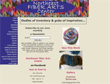 Tablet Screenshot of northeastfiberarts.com